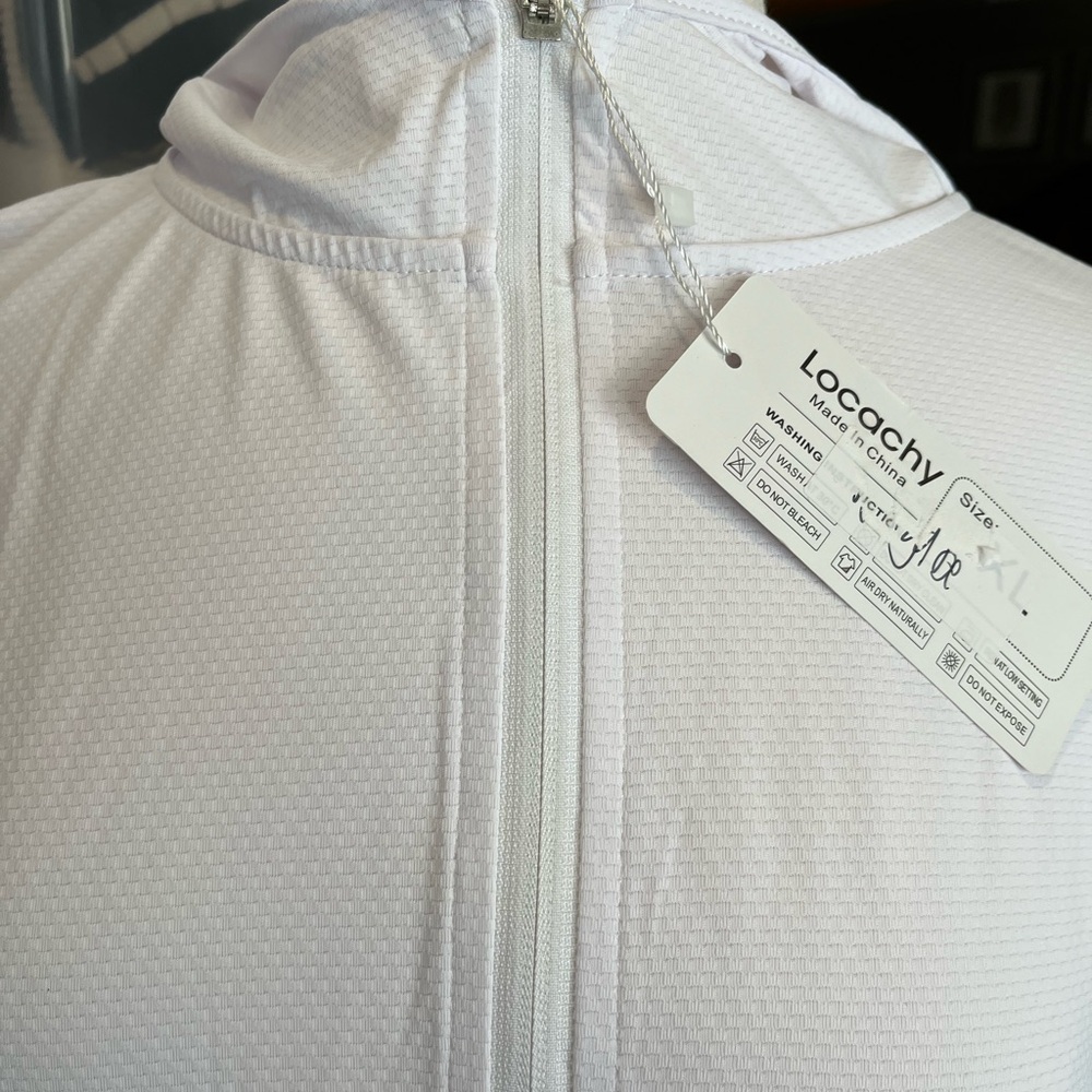White Hooded Long Sleeve Jacket - Picture 4 of 8